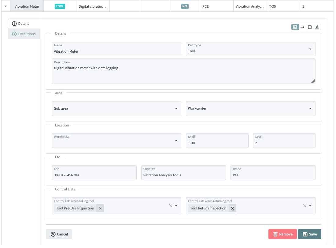 Szczegóły Części